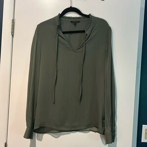 Sage green poet blouse